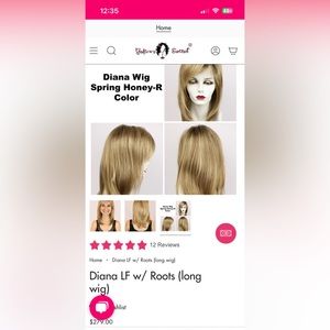 Godiva’s Secret Wigs Diana rooted lace front Spring Honey long blonde wig